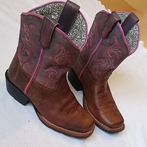 Dan Post Brown Kids Cowboy Boots